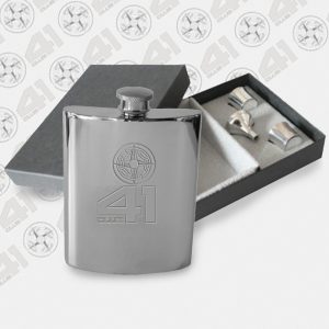 41 Club 6oz Kidney Flask with Presentation Box