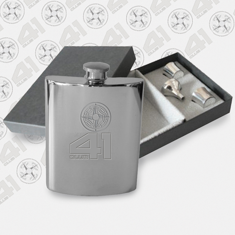 2025 4756P+B18 41 Club 6oz Flask & PrEsentation Pack