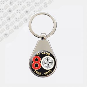 41 Club 80th Teardrop Keyring